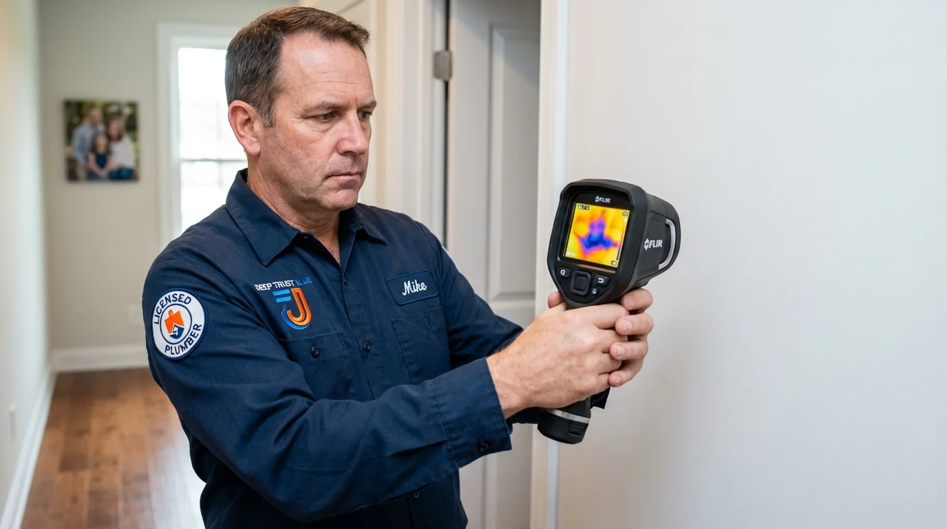 Thermal imaging leak detection by Johns Plumbing LLC in Cedar Bluff